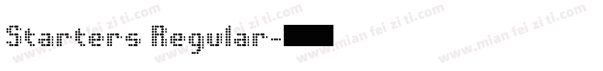 Starters Regular字体转换
